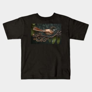 Steampunk bird Kids T-Shirt